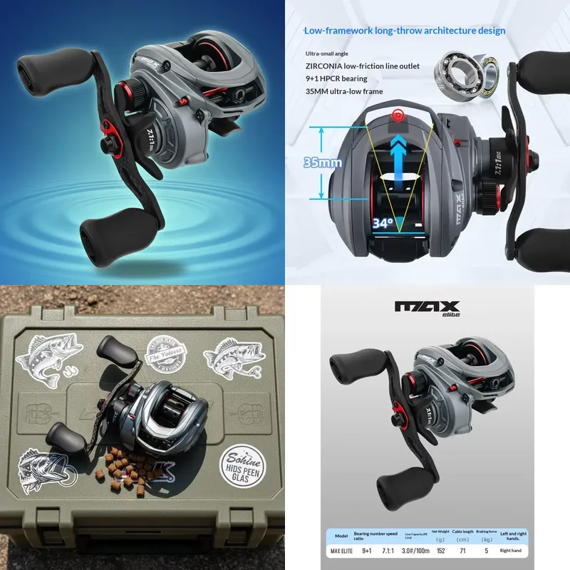 Baitcasting Reel - Рыболовная катушка ZGLY Abu Garcia Elite